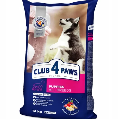 CLUB 4 PAWS Puppy All Breeds Szczenięta 14kg