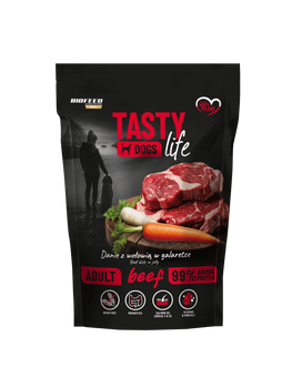 Tasty Dogs Life WOŁOWINA 90% - danie w galaretce (saszetka) 500 g