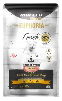 BIOFEED Karma dla psów EUPHORIA Fresh Turkey Monoprotein (mini i małe rasy) 0,5 kg