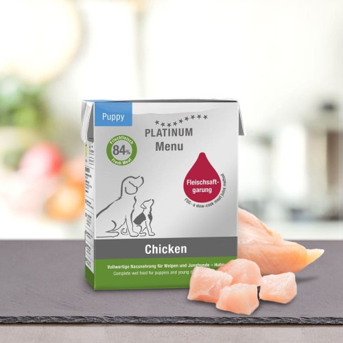 PLATINUM Menu Puppy Chicken 375g