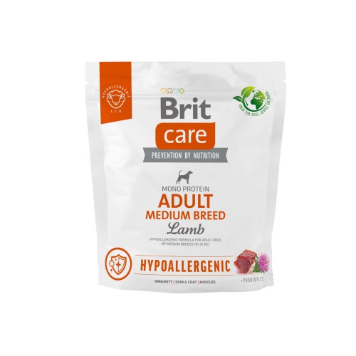 BRIT CARE ADULT MEDIUM Jagnięcina  1kg