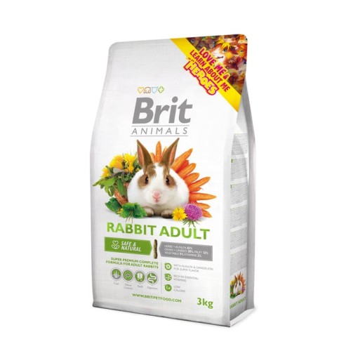 BRIT ANIMALS karma dla dorosłego królika/rabbit adult 3KG