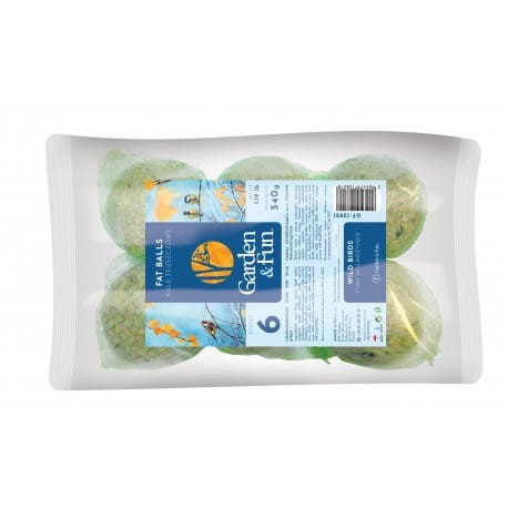 GARDEN&FUN Kule tłuszczowe dla ptaków wolnożyjących (6 szt./op) 540g