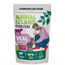 ANIMAL ISLAND EVERYDAY Szarpane fileciki z cielęciny w galarecie 85g