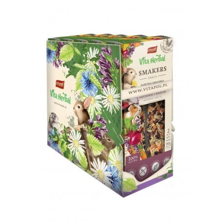 VITAPOL Vita Herbal Smakers Babcina grządka dla gryzoni i królika 90 g