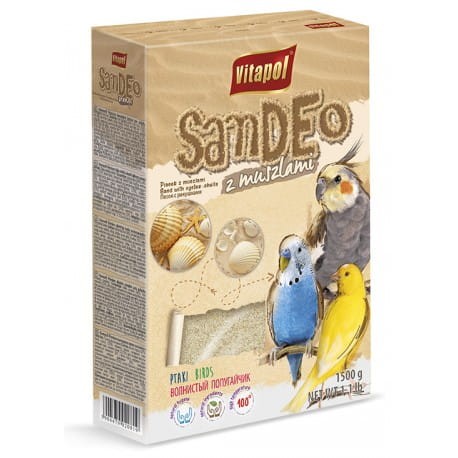 VITAPOL Piasek dla ptaków z muszlami 1,5kg