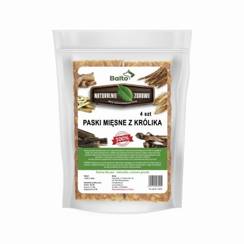 Balto Paski mięsne z królika 4 sztuki