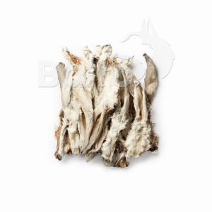 Ucho królika z futrem. Opakowanie 10szt