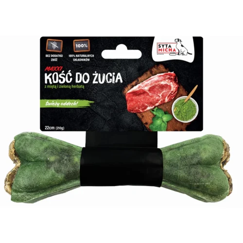 SYTA MICHA Kość do żucia dla psa na świeży oddech 22cm MAXI