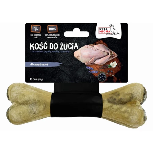 SYTA MICHA Kość do żucia dla psa na wyciszenie 13.5 cm