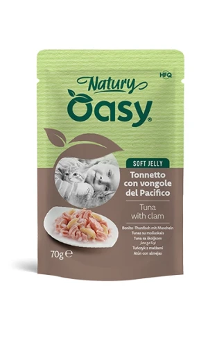 OASY  Natury Soft Jelly  Tuńczyk z małżami 70g    