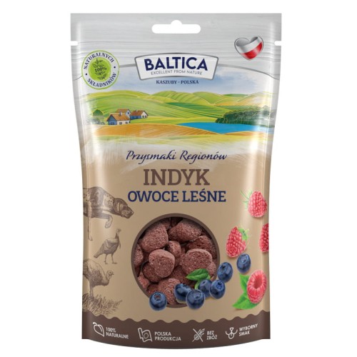 BALTICA Przysmaki Regionów Indyk z Owocami Leśnymi 100g  