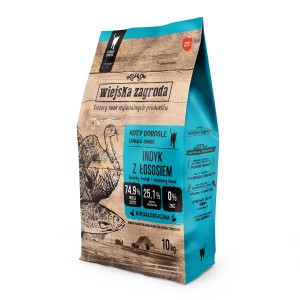 WIEJSKA ZAGRODA Indyk z łososiem 10 kg 
