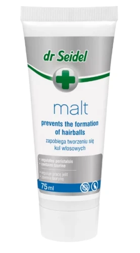 DR SEIDEL Malt pasta odkłaczająca dla kota 75ml