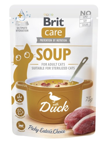 Brit Care Cat Soup kaczka 75 g