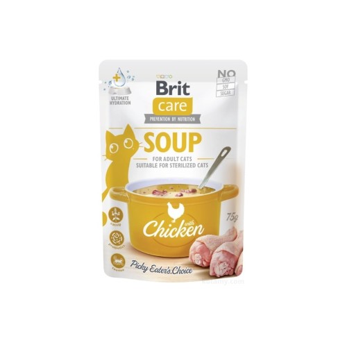 Brit Care Cat Soup kurczak 75 g 