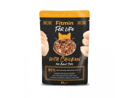 FITMIN For Life for Adult Cat Chicken z Kurczakiem 85g 