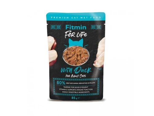 FITMIN For Life for Adult Cat Duck z Kaczką 85g 