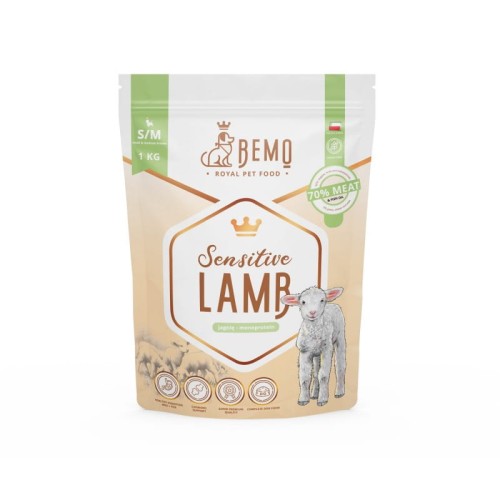 BEMO Sensitive Lamb dla psów małych i średnich 3kg