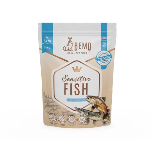 BEMO Sensitive Fish dla psów małych i średnich 3kg