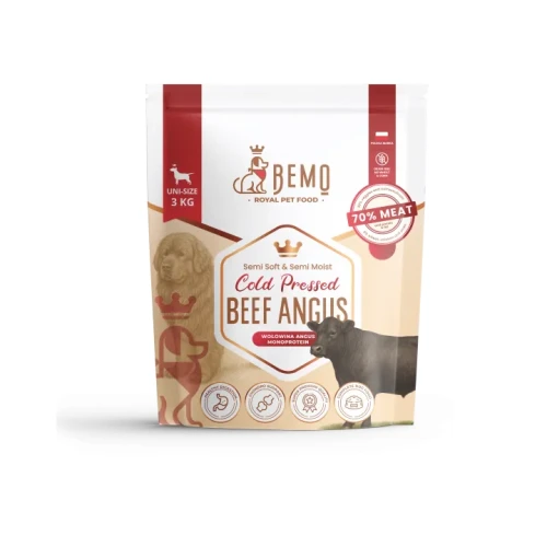 BEMO Cold Pressed Beef Angus - karma tłoczona na zimno dla psów z wołowiną Angus 3kg