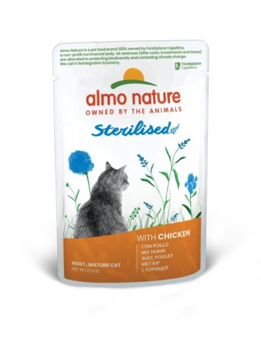 ALMO NATURE HOLISTIC FUNCTIONAL STERILISED - z kurczakiem 70g