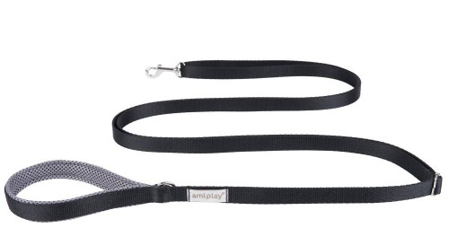 AMIPLAY Smycz regulowana Samba CZARNA