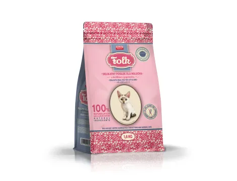 FOLK Kitten Delikatny posiłek dla malucha z królikiem i jagnięciną 1,6 kg