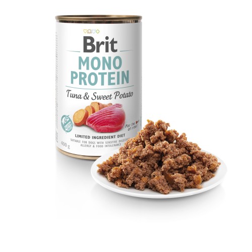 Brit Mono Protein tuńczyk i bataty  400 g