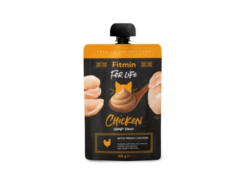 Fitmin For Life Cream sauce kremowa saszetka z kurczakiem dla kotów 100 g