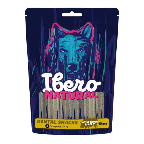 IBERO DENTAL SNACK z dzikiem i wodorostami L