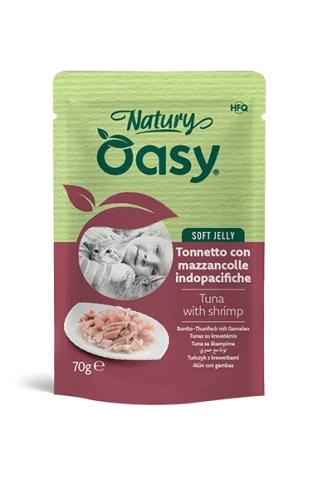 OASY  Natury Soft Jelly Tuńczyk Z Krewetkami 70g 