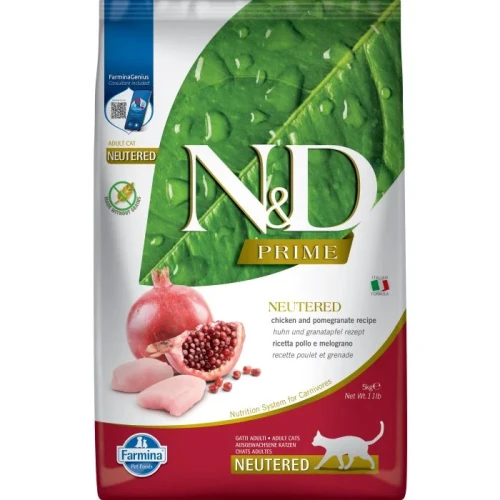 FARMINA N&D PRIME Neutered  Kurczak z granatem 5kg