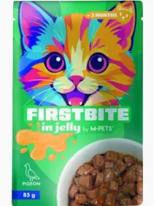 FIRSTBITE mokra karma w galaretce z gołębiem dla kota 85g