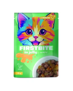 FIRSTBITE mokra karma w galaretce z kaczką dla kota 85g