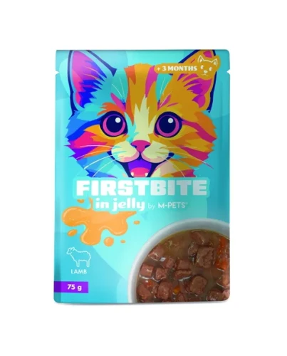 FIRSTBITE mokra karma w galaretce z jagnięciną dla kota 85g