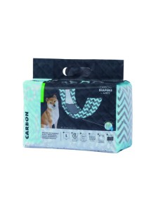 M-pets Pieluchy - CARBON DIAPERS - ON (18szt) L