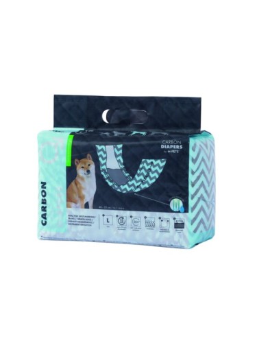 M-pets Pieluchy - CARBON DIAPERS - ON (18szt) L