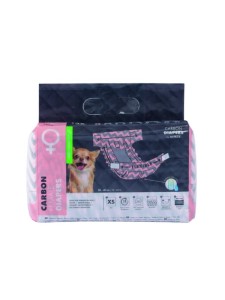 M-pets Pieluchy - CARBON DIAPERS - ONA (15szt) XS