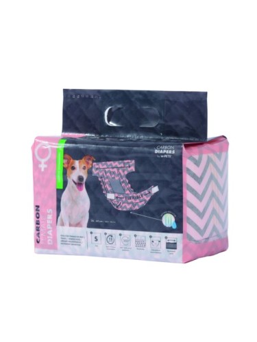M-pets Pieluchy - CARBON DIAPERS - ONA (15szt) S