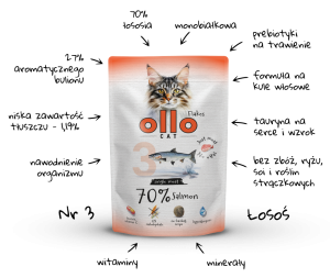 Ollo Cat Łosoś 85g 
