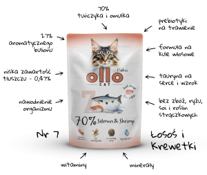 Ollo Cat  Łosoś i Krewetki 85g