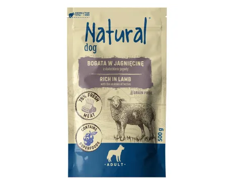NATURAL jagnięcina z dodatkiem jagody 500 g