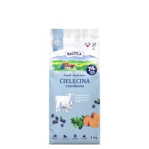 Baltica Smaki Regionów Cielęcina z jagnięciną dla ras małych i miniaturowych karma 3kg 