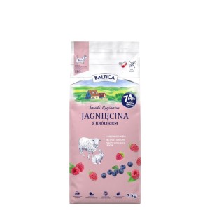 Baltica Smaki Regionów Jagnięcina z królikiem dla ras małych i miniaturowych karma 3kg