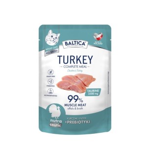 BALTICA NUTRACEUTIC mokra karma dla kota kurczak z indykiem i prebiotykami 100g