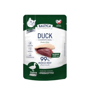BALTICA NUTRACEUTIC mokra karma dla kota kurczak z kaczką i prebiotykami 100g
