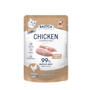 BALTICA NUTRACEUTIC monoproteinowa mokra karma dla kota kurczak z prebiotykami 100g
