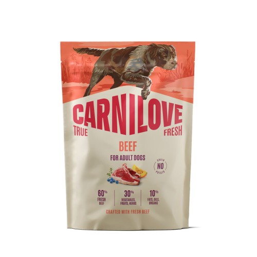 CARNILOVE TRUE FRESH sucha karma z wołowiną dla dorosłych psów 1,5kg