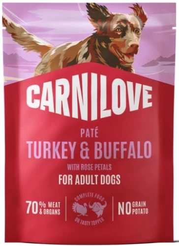 CARNILOVE mokra karma z indykiem i bawołem dla dorosłych psów 300g